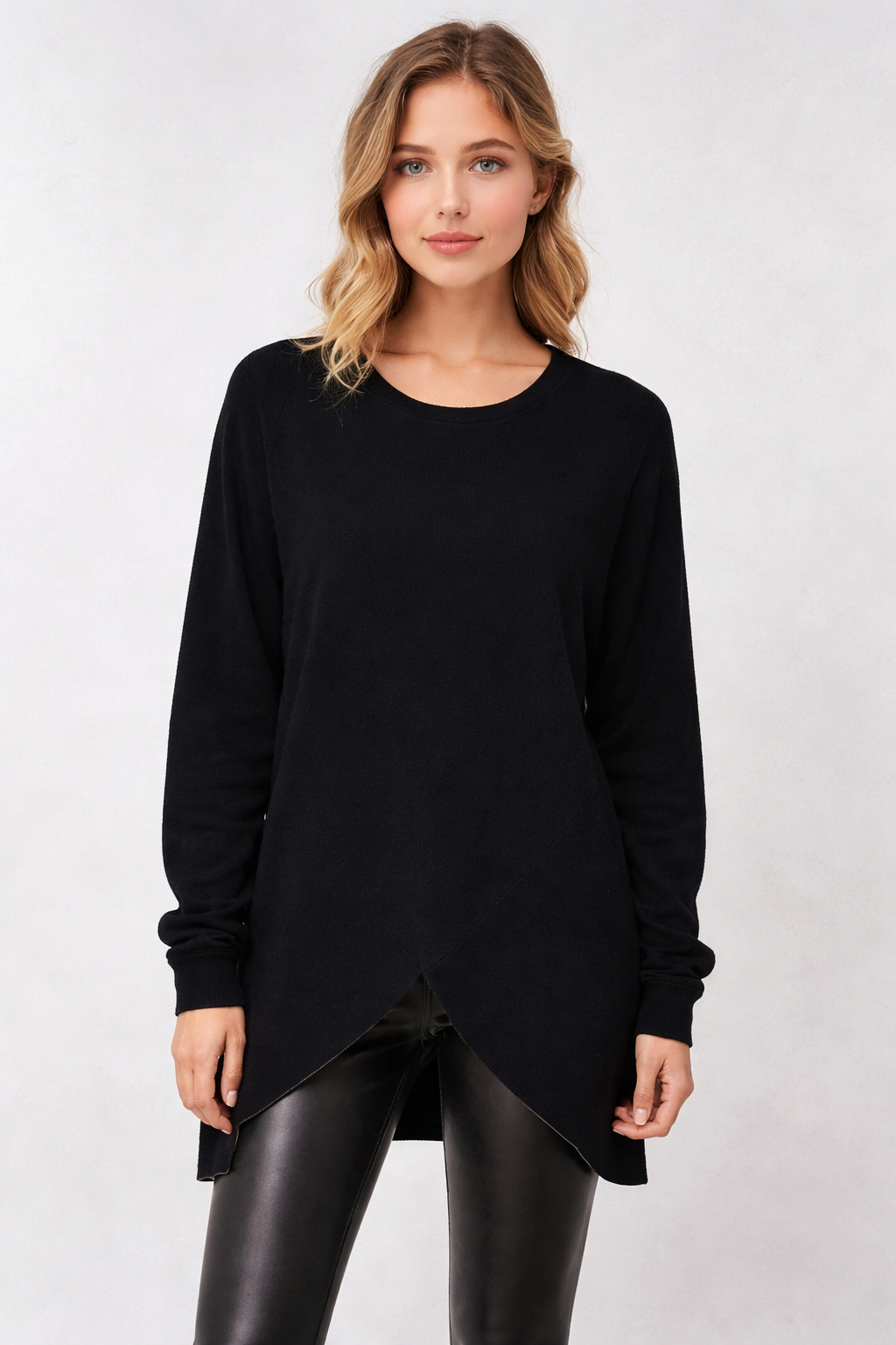Women's Black Layered Jumper